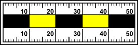 Měřítko 5 x 1,5 cm ŽČM24